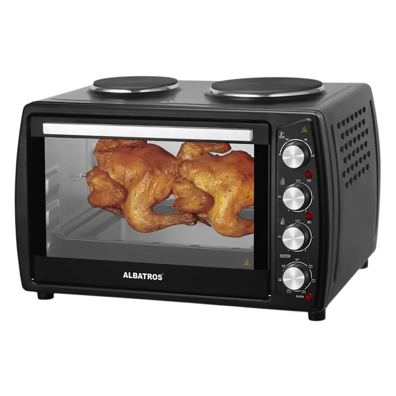 Cuptor Electric Albatros A63BPRC2 | 3200W, 63L, Negru