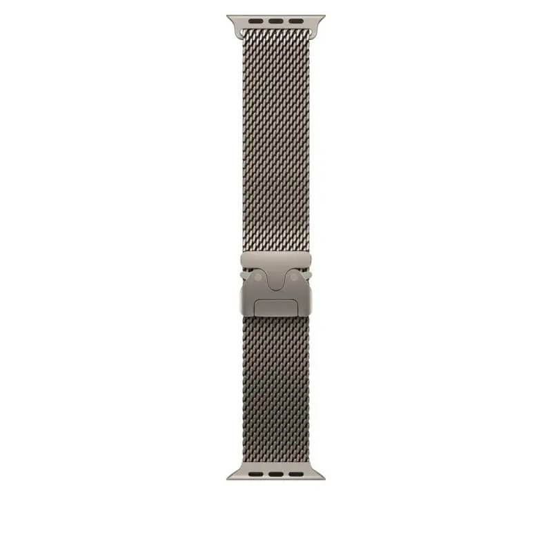 Curea Apple Watch MGHN4ZM/A | 49mm, Milanese Loop, Natural Titanium, Small