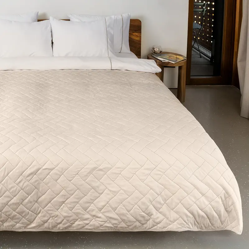 Cuvertura VELVET ECRU 160/220 cm