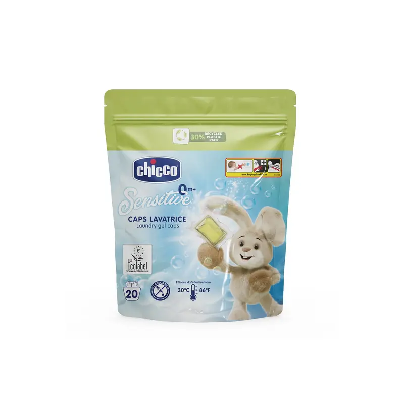 Detergent Hipoalergenic Chicco Sensitive 12097-7 | 20 Capsule, 0 Luni+