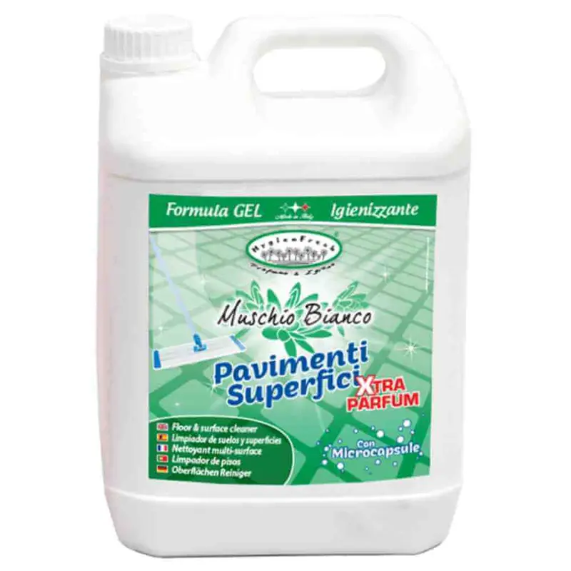 Detergent Parfumat Concentrat Gel de Pardoseli Muschio Bianco 5 Litri