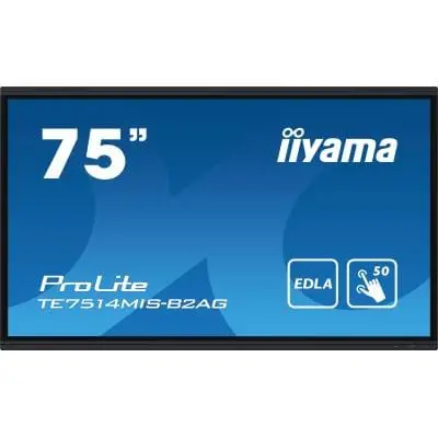 Display Interactiv Iiyama TE7514MIS-B2AG | 75", 4K UHD, Touch Screen