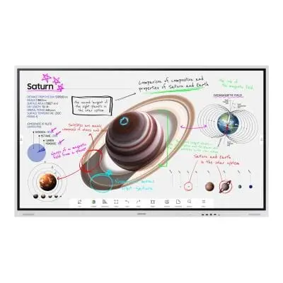 Display Interactiv Samsung Flip WM75B | 75 inch, 4K UHD, Touch, Whiteboard Digital