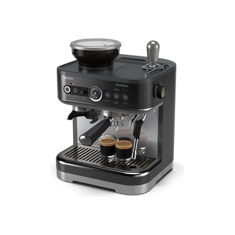 Espressor Manual Philips PSA3218/10 | Negru, Design Modern
