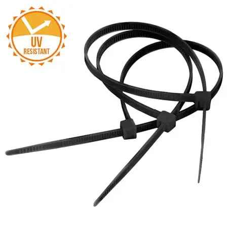 Fasete Rezistente UV 4.8X400MM Negre Set 100B | 59140C
