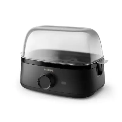 Fierbator Philips HD9137/90 | 6 oua, negru