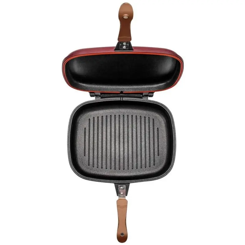 Gratar Dublu NeoKlein DGR36-Cherry | 36 cm, Culoare Cherry