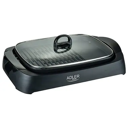 Grill Electric Adler AD6610 | 3000W, Cu Capac, Negru