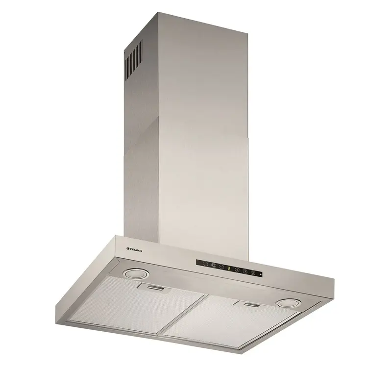 Hota decor Pyramis Agilo NT Inox, 1 motor turbo, 679m³h, Touch control, Timer, Display