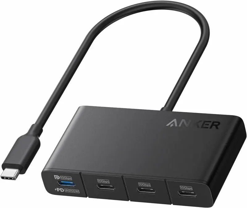 Hub Anker A8340GA1 USB-C Display 4-in-1 | 10Gbps, Negru