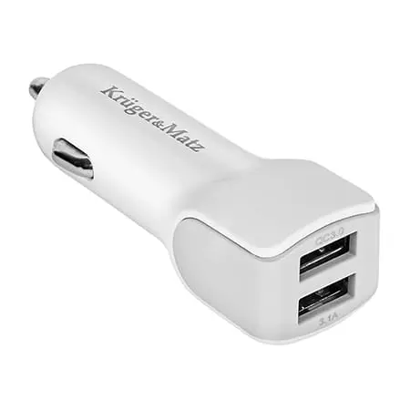 Incarcator Auto Kruger Matz KM0018 | Dual USB, 2.1A + 1A