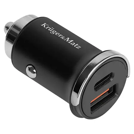Incarcator Auto Kruger Matz KM0871 | USB, Type C, QC, PD 30W