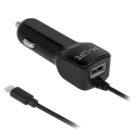 Incarcator Auto M-Life ML0993 | Lightning + USB, 2100mA
