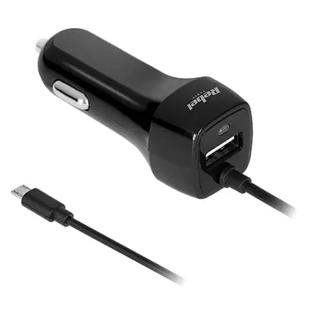Incarcator Auto Rebel RB-6351 | Micro USB, 2100mA