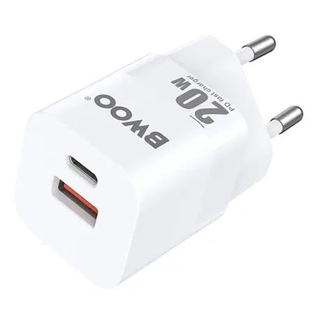 Incarcator Retea Bwoo GSM183268 | 20W, USB-C, USB-A