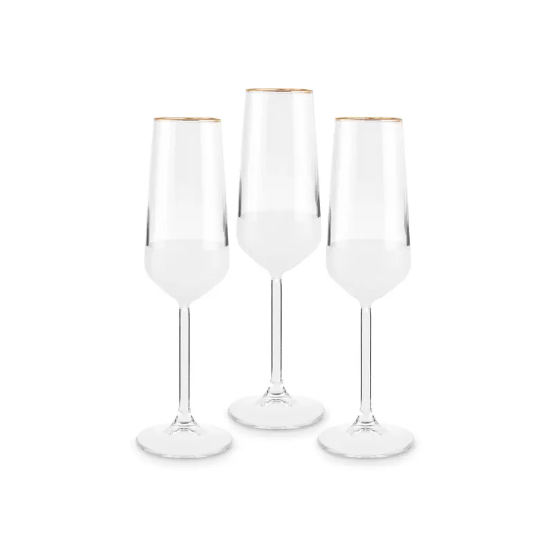 Jasmine, 3 Piese, Set de Pahare, 195ML, Alb