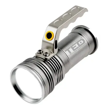 Lanterna Ted Electric TED-FL21 | 10W, Aluminiu, Acumulator 2x18650