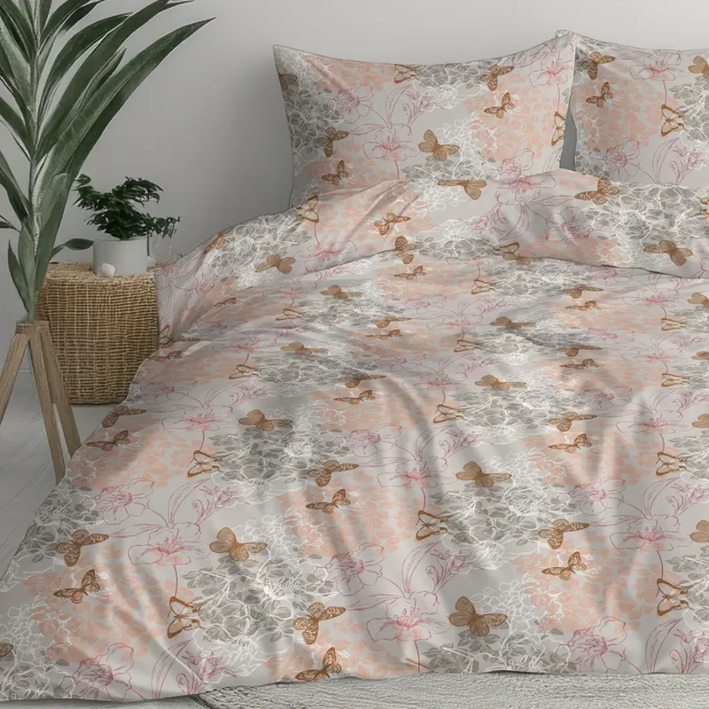 Lenjeria de pat FLORANCE 100% Bumbac Ranforce 2 piese
