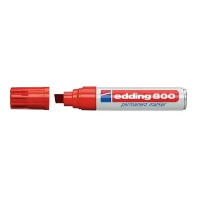 Marker Edding 800 148358 | Roșu, Permanent, Metal, Plastic, Sticlă