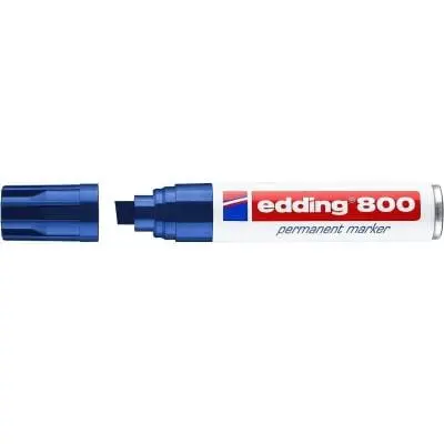 Marker Edding 800 148359 | Albastru, Varf Tesit, Permanent