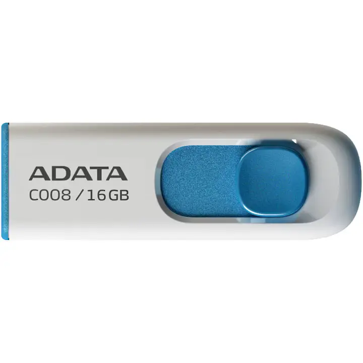 Memorie USB Adata AC008-16G-RWE | 16GB, Alb