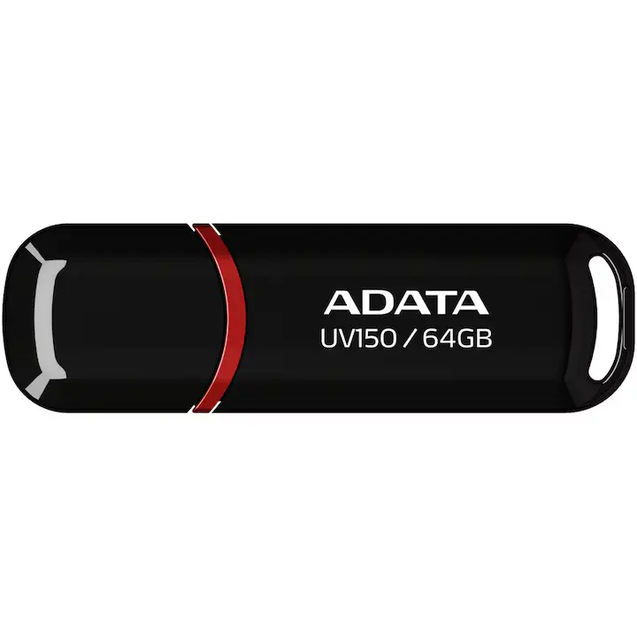 Memorie USB Adata AUV150-64G-RBK | 64GB, Negru