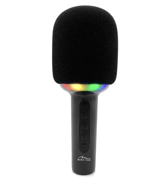 Microfon Media-Tech MT399 | Bluetooth, Negru