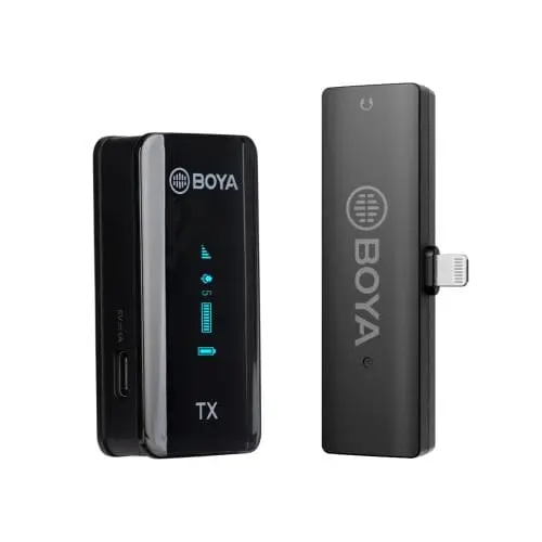 Microfon Wireless Boya BY-XM6-S3 | 2TX+1RX, 2.4GHz, 100m