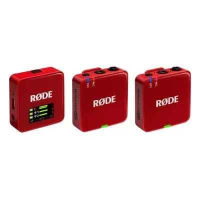 Microfon Wireless Røde Wireless GO III | Dual, Transmitere 260m, 32-bit Float, Rosu