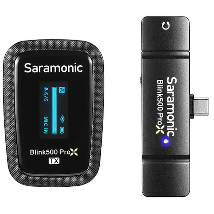 Microfon Wireless Saramonic Blink500 ProX B5 | USB-C, 2.4GHz, Negru