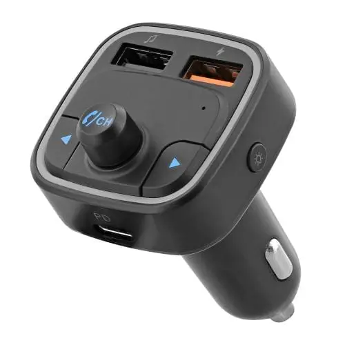 Modulator FM Auto TnB FMCT08 | Bluetooth, Fast Charge, Negru