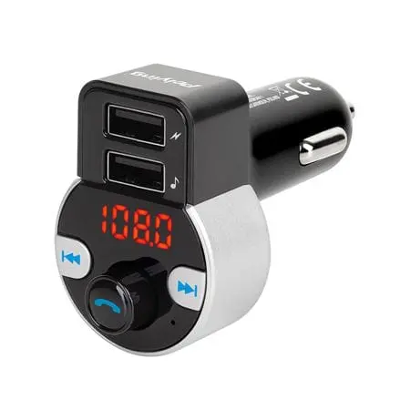 Modulator FM Peiying URZ0481 | 64GB, 5V, Roșu, Bluetooth, LED