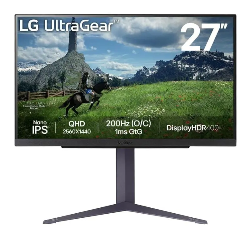 Monitor LG 27" 27GS85Q-B.AEU | QHD, IPS, 180Hz, 1ms