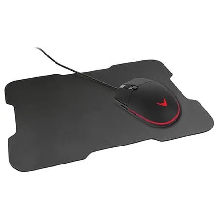 Mouse Gaming Varr VSETMPX5 + Mousepad | 3200 DPI, USB, Iluminare LED