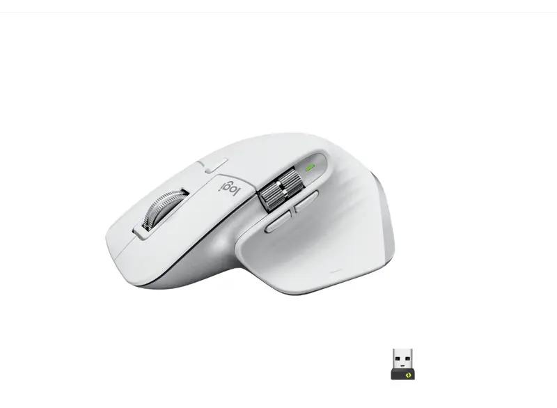 Mouse Logitech MX Master 3S 910-006560 | Wireless, 8000 DPI, 7 Butoane, Alb