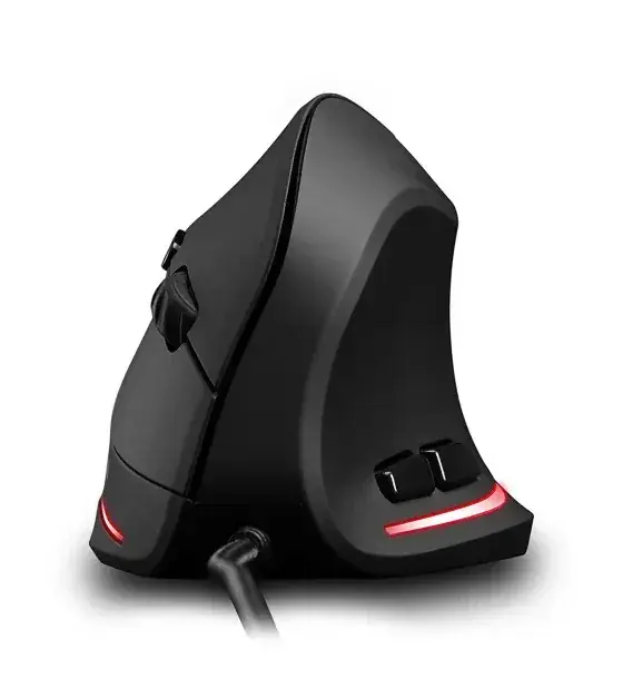Mouse Media-Tech MT1122 | 5 Butoane, Vertical, Iluminat, Negru