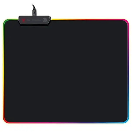 Mouse Pad Gaming Varr OVMPLB | Iluminat RGB, Suprafata Textila
