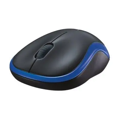 Mouse Wireless Logitech M185 910-002236 | USB, Negru/Albastru
