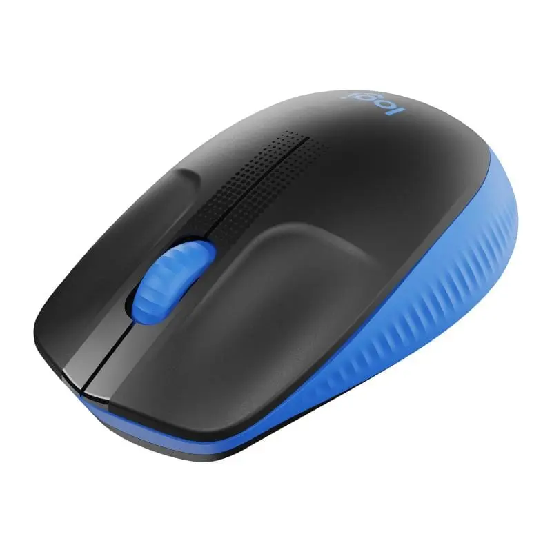 Mouse Wireless Logitech M190 | Full-Size, Ergonomic, Albastru