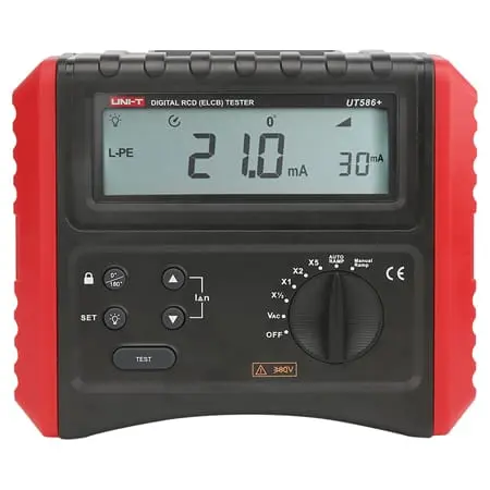 Multimetru Digital UNI-T UT586+ MIE0508 | Tester RCD, LCD Display