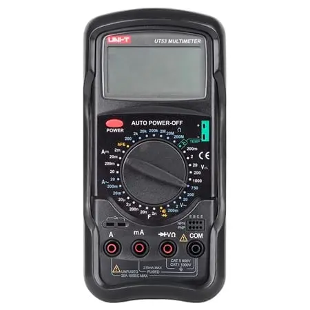 Multimetru UNI-T UT53 | Digital, Testare Tensiune AC/DC, Continuitate