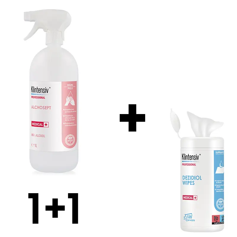 Pachet Alchosept 1L + Dezidiol Wipes TP2