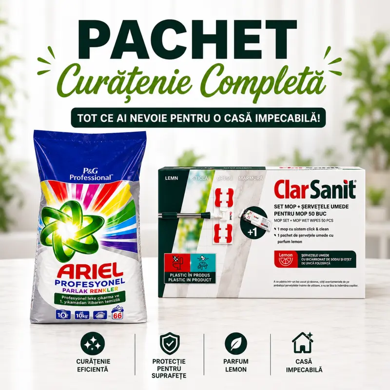 PACHET CURĂȚENIE COMPLETĂ-150 LEI