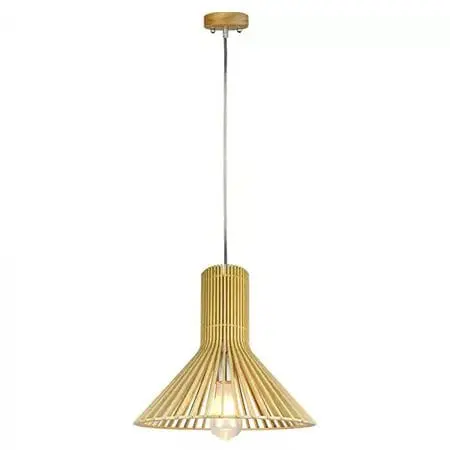 Pendul Tavan V-Tac SKU-40511 | Lemn, E27, Max 60W, Ø35 cm