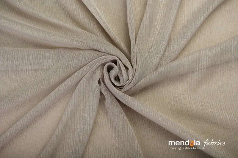 Perdea SENSO L9758, taupe, simplă, cu țesătură natur
