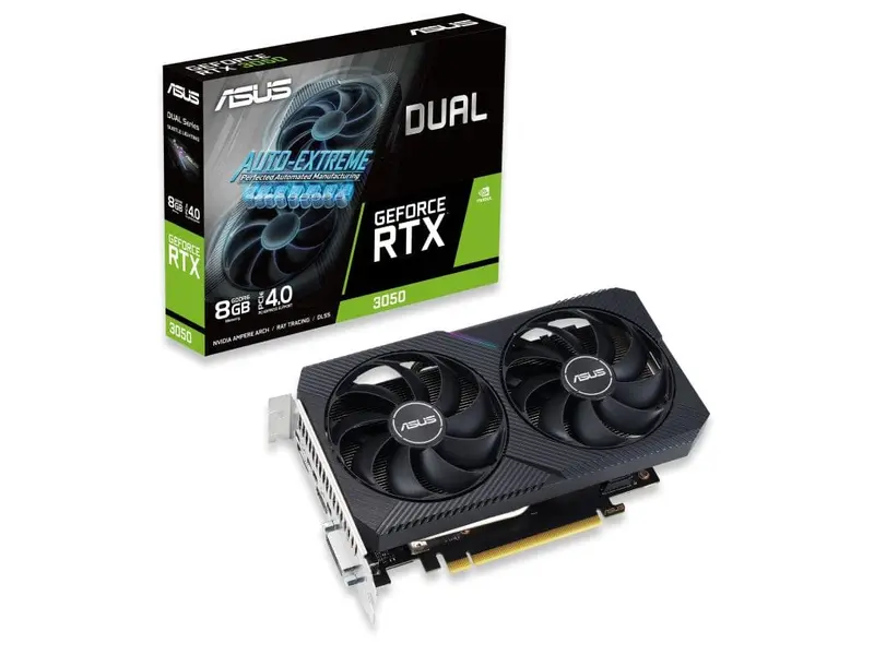 Placa video Asus DUAL-RTX3050-O8G-V2 | 20cm