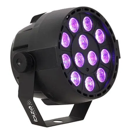 Proiector LED Ibiza Light PAR-MINI-UV | 12x2W UV, DMX, Microfon
