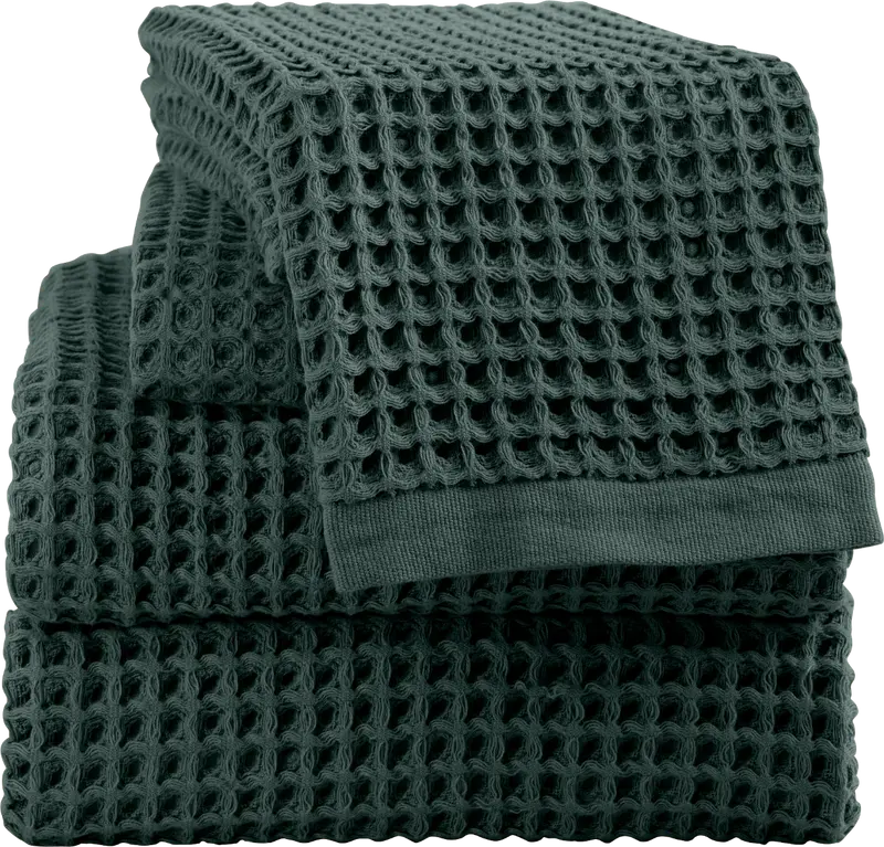 Prosop de baie WAFFLE verde 50/80 cm 100% bumbac