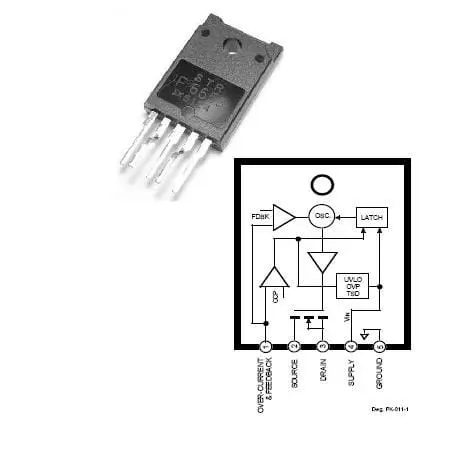 Regulator STRF6653 | 650V, 58W, Flyback