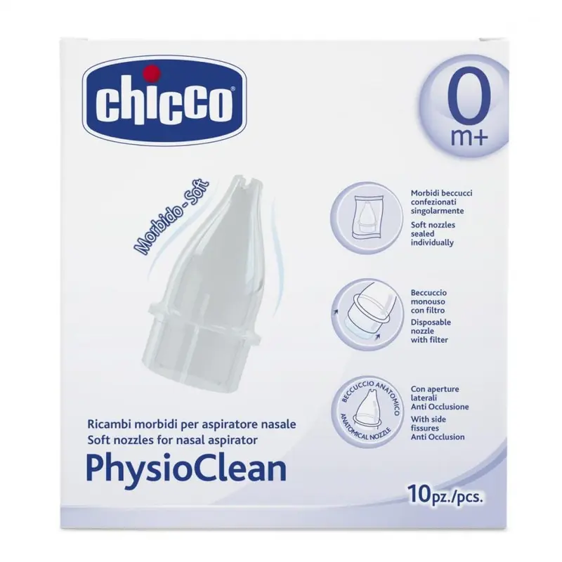 Rezerva Chicco Physioclean 04982-7 | Aspirator Nazal, 10 Bucati
